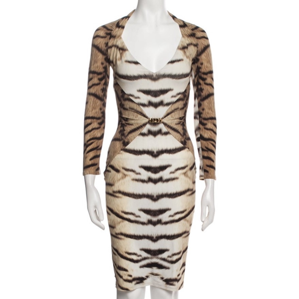 roberto cavalli Animal Print Dress